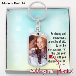 The Lord will be with you-Photo Tag Keychain
