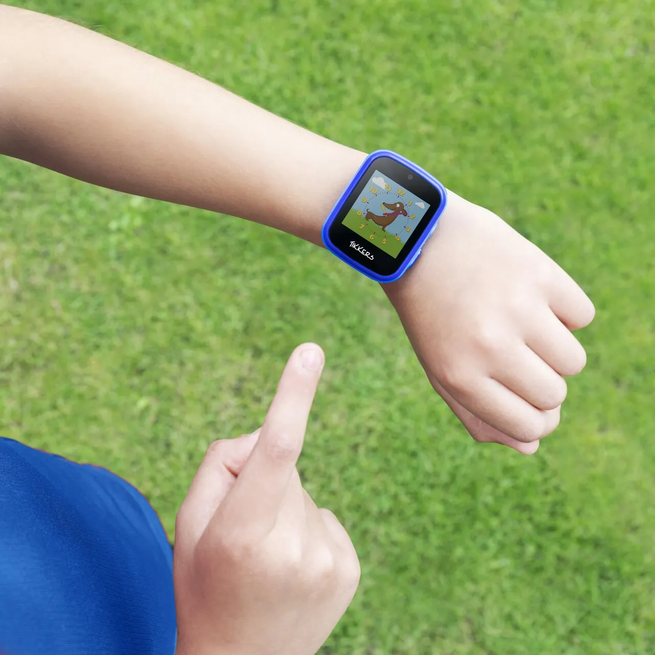 Tikkers Interactive Blue Smart Watch for Kids TK1084BLU