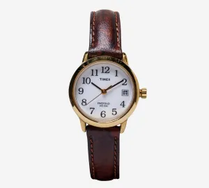 Timex Rewound Indiglo Gold and Brown Quartz Analog Watch