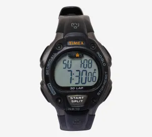 Timex Rewound Ironman Black and Gray Resin Quartz Digital Watch