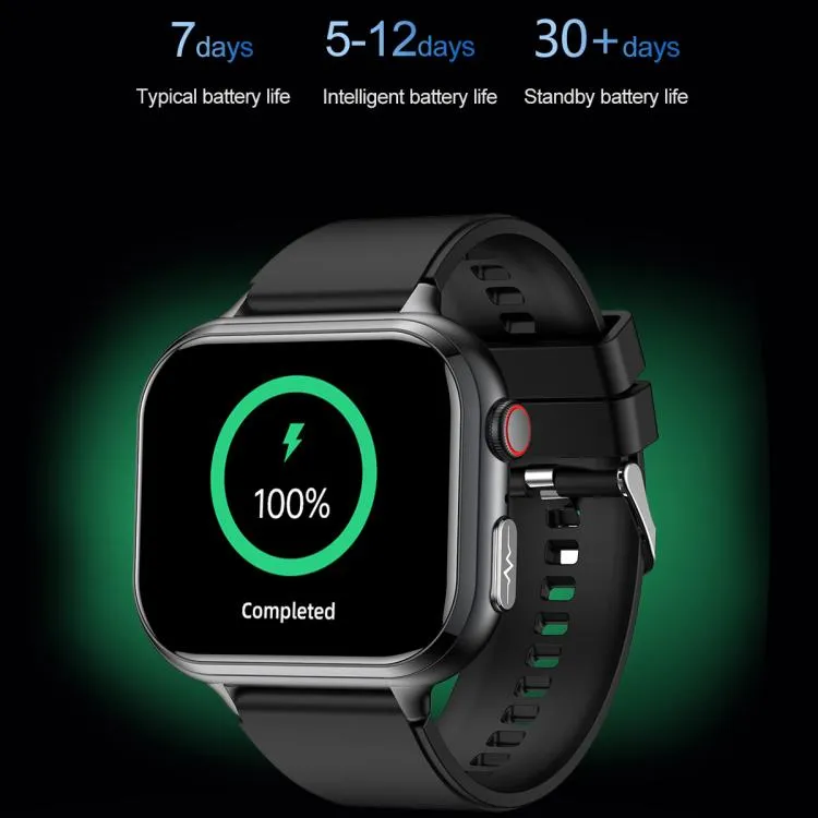 TK17 1.91 inch Horizontal Screen Silicone Strap Smart Watch Supports ECG Electrocardiogram(Pink)
