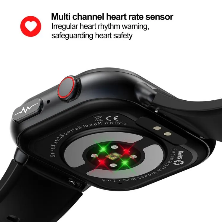 TK17 1.91 inch Horizontal Screen Silicone Strap Smart Watch Supports ECG Electrocardiogram(Pink)