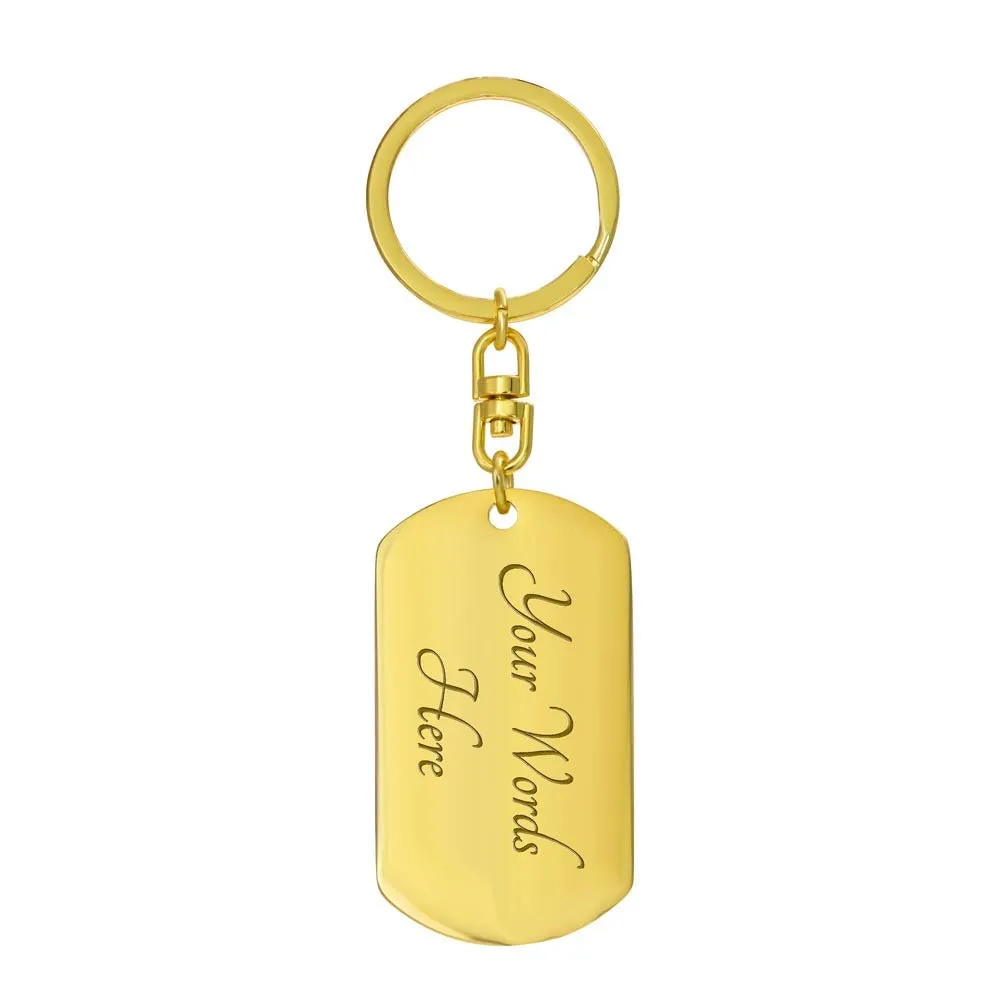 To My Badass Daughter Keychain, Gift for Daughter from Mom or Dad