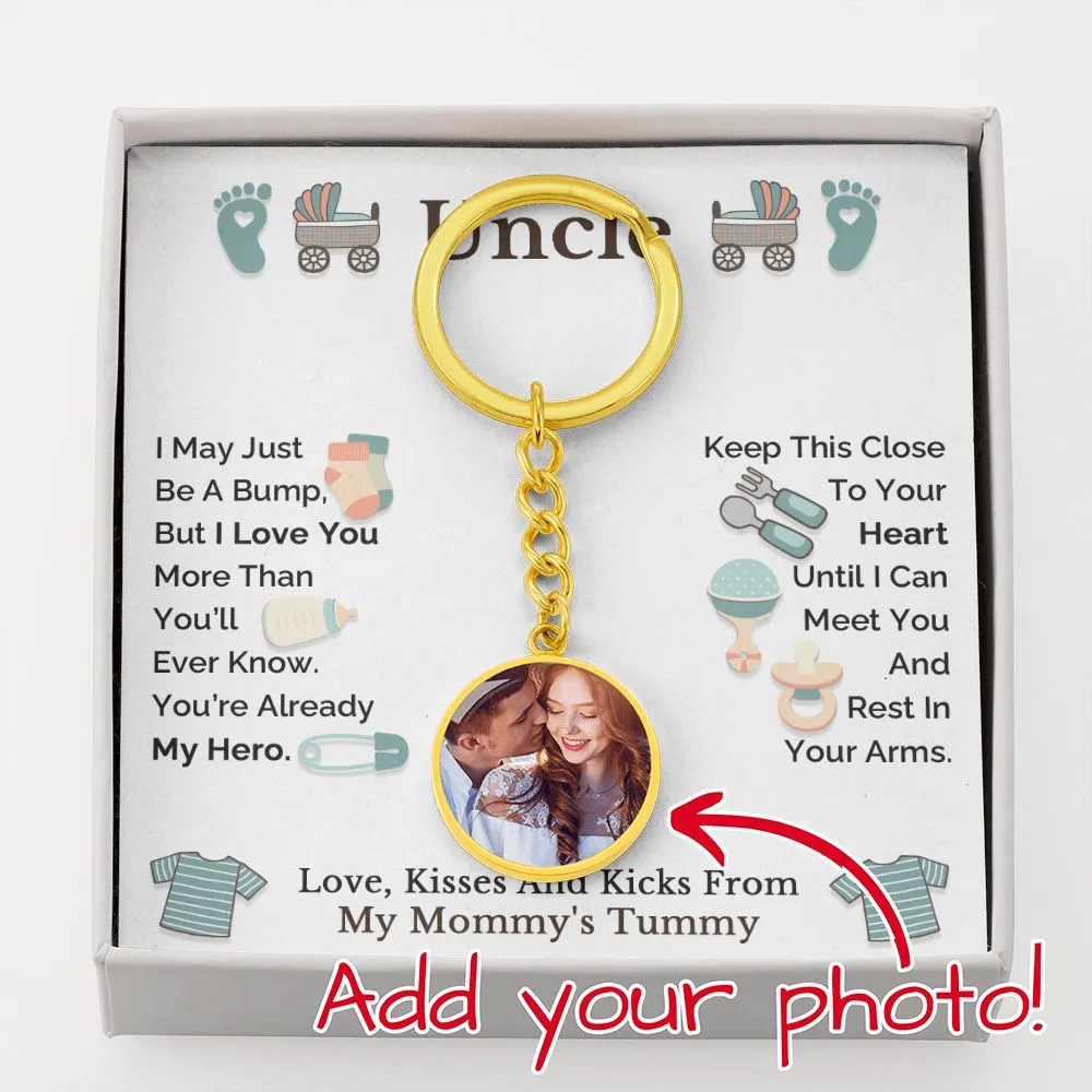 Uncle To Be Personalized Sonogram Keychain. Promoted to Uncle, Pregnancy Announcement