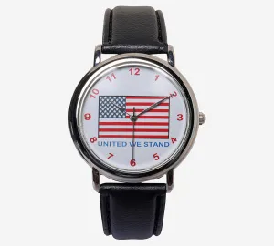 United We Stand Rewound Silver and Black Quartz Analog Watch
