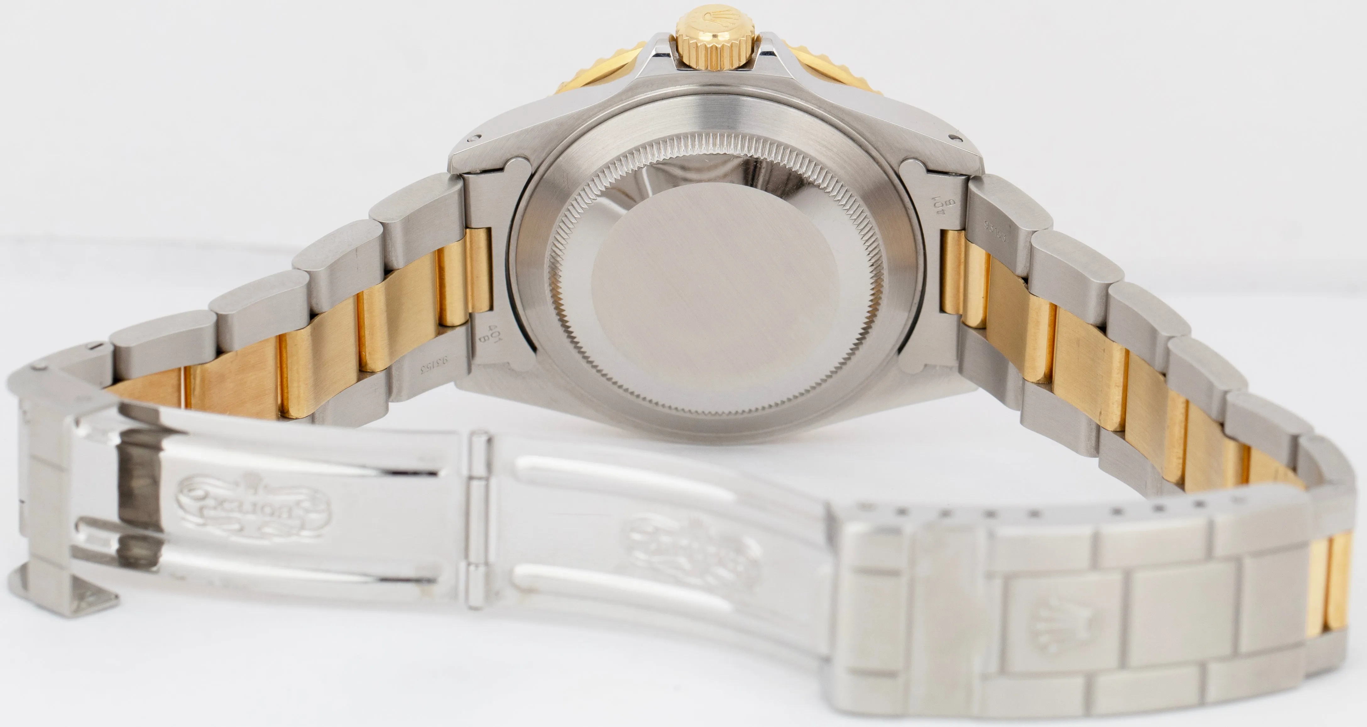 UNPOL. 1999 PAPERS Rolex Submariner Date 40mm Champagne Serti Two-Tone 16613 B P