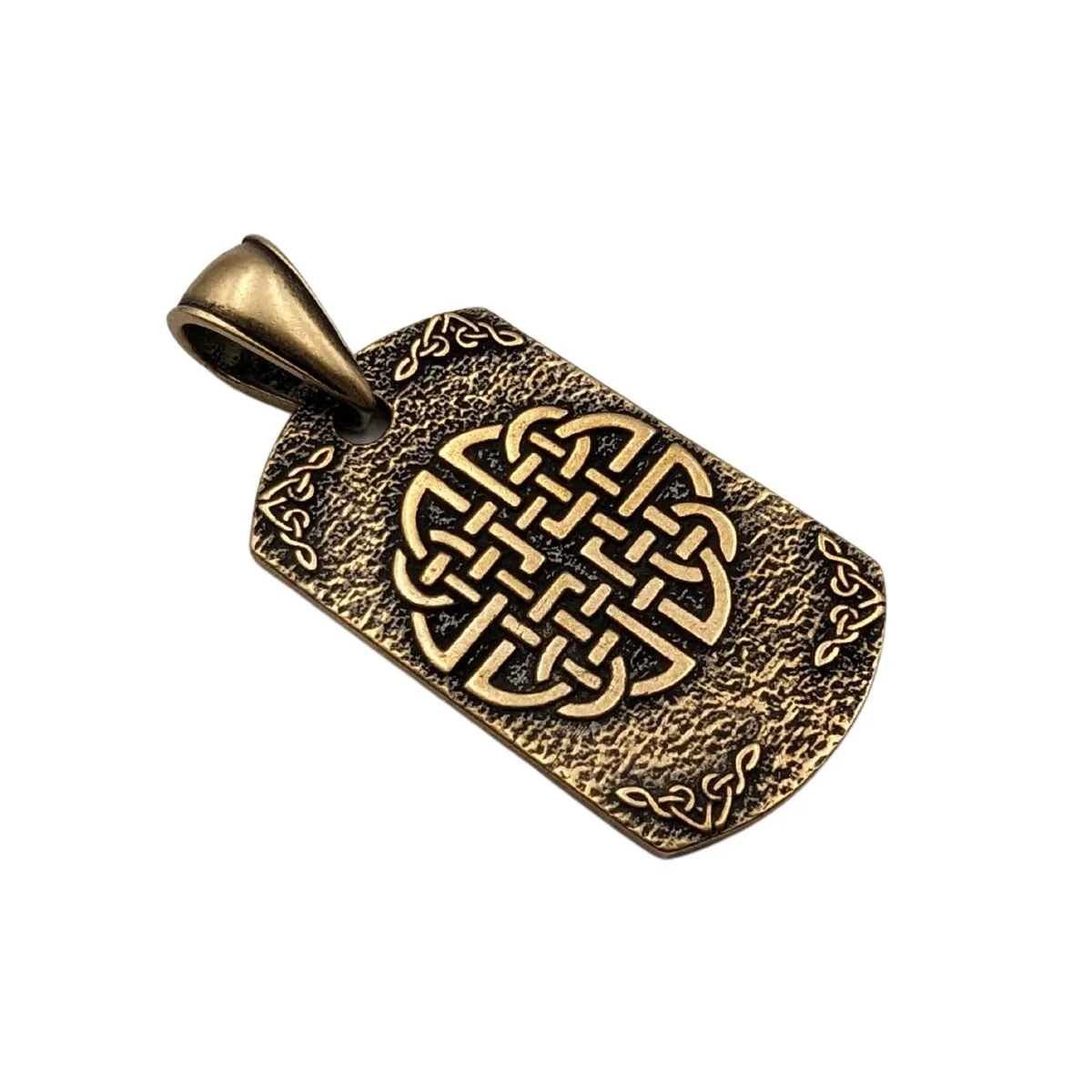 Vegvisir dara knot bronze pendant