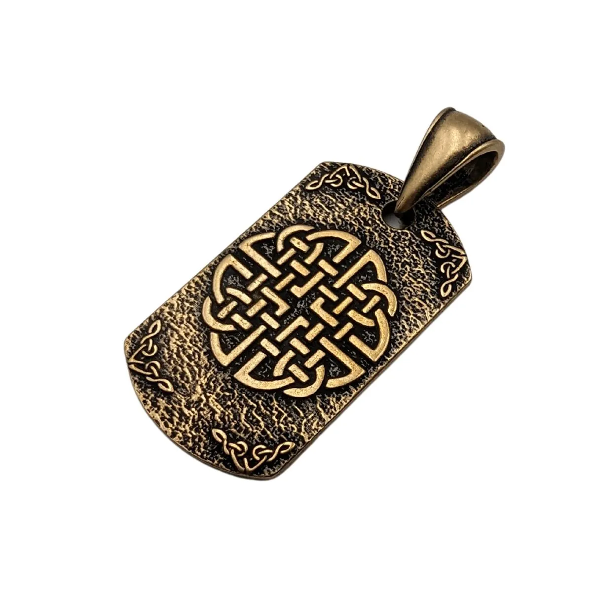 Vegvisir dara knot bronze pendant