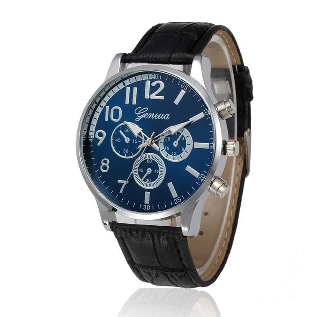 VICO High Quality Retro Design Leather Band Analog Alloy Quartz Wrist Watch mens watches top brand luxury mens watches skmei