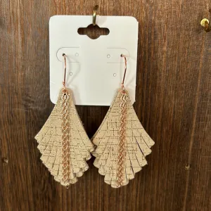 WEF - Cut Leather Dangle Earrings