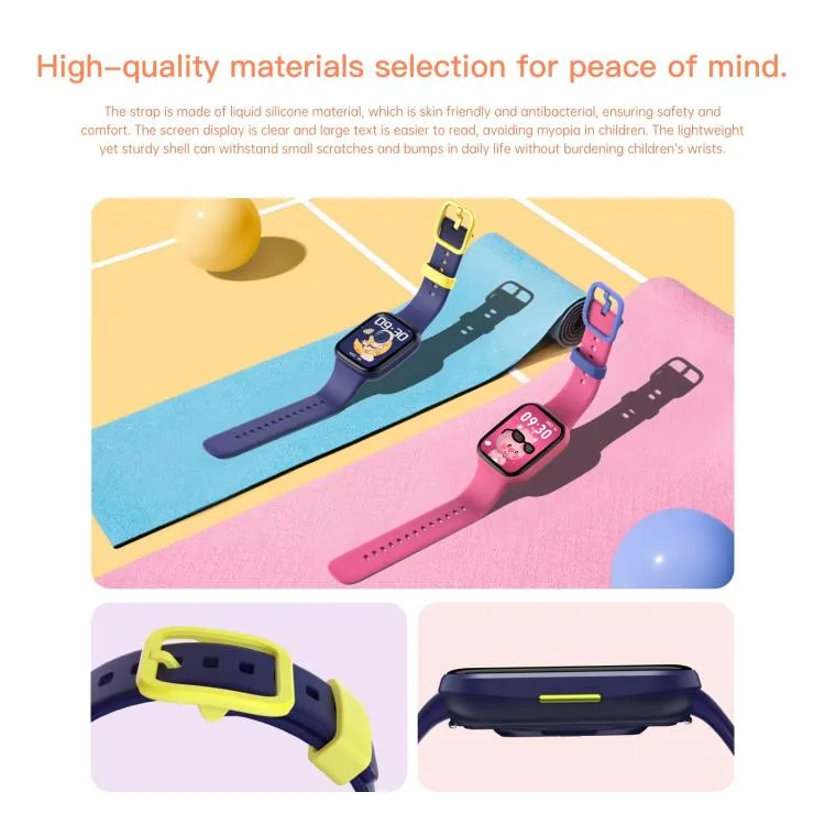 Wish 6 1.69 inch TFT Color Screen IP68 Waterproof Children Companion Smart Watch(Pink)