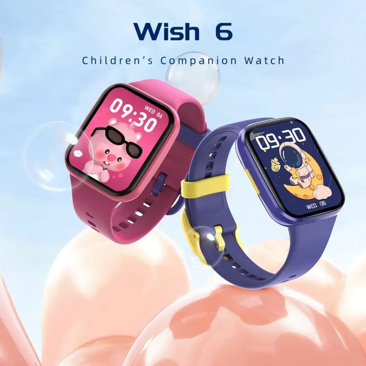 Wish 6 1.69 inch TFT Color Screen IP68 Waterproof Children Companion Smart Watch(Pink)