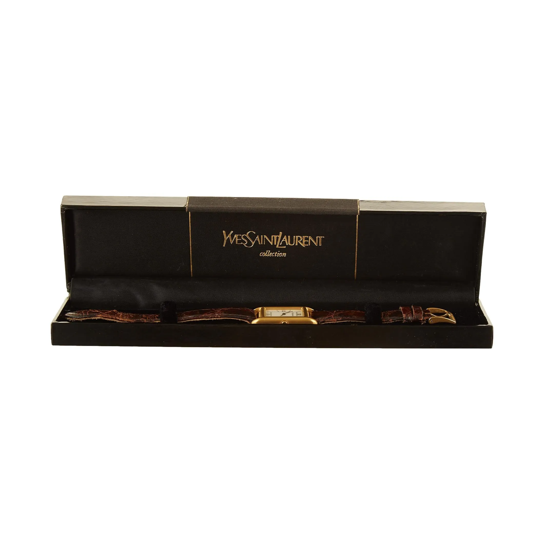 YSL Brown Leather Watch